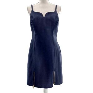 Bailey/44 never worn pin stripe navy blue mini dress xsmall